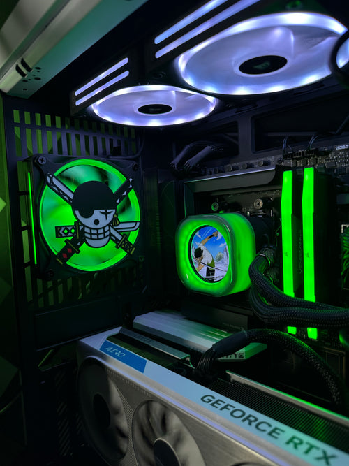 Drapeau Zoro grille de ventilteur